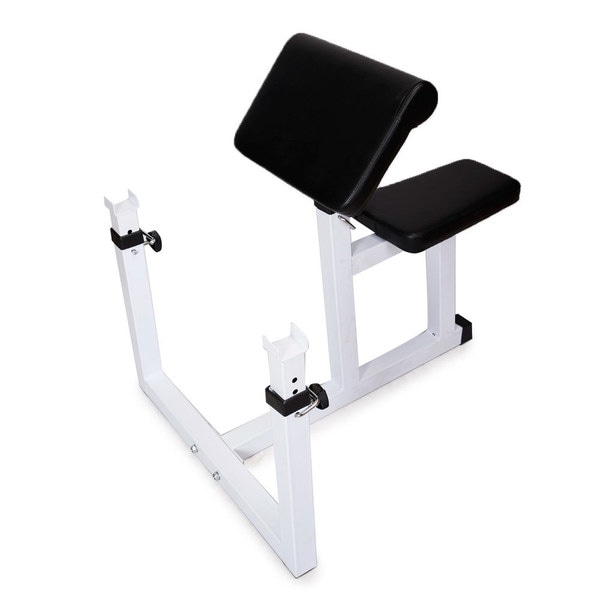 N-026 Fitness Preacher Curl Bench White & Black