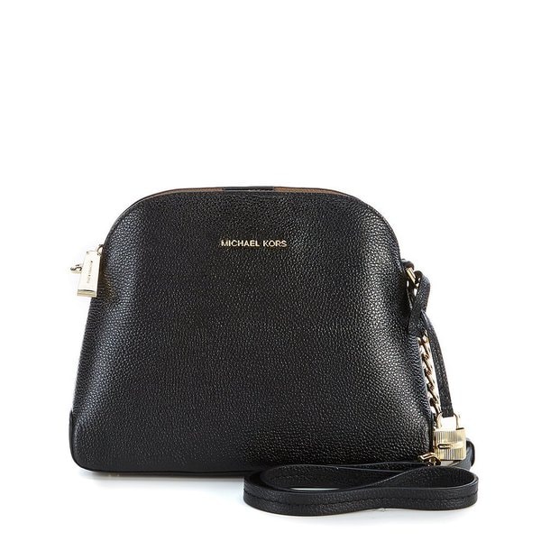 michael kors black dome crossbody