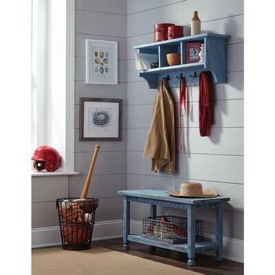 Buy Coat Rack Bench Blue Online At Overstock Our Best Living