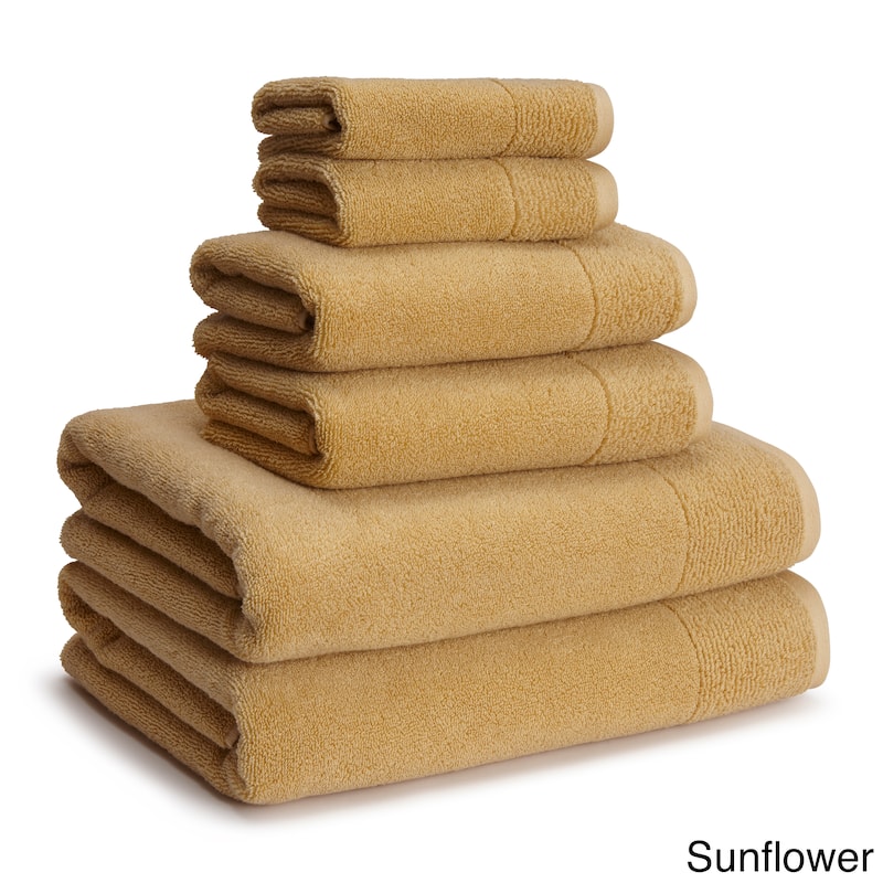 Rayon from Bamboo 6-Piece Towel Collection (2-Bath, 2-Hand, 2-Wash)
