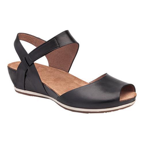 dansko black patent leather sandals