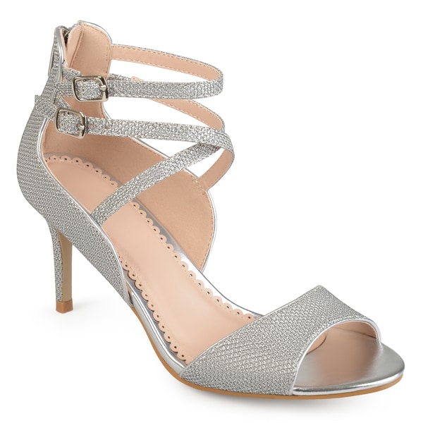 sparkly heels open toe