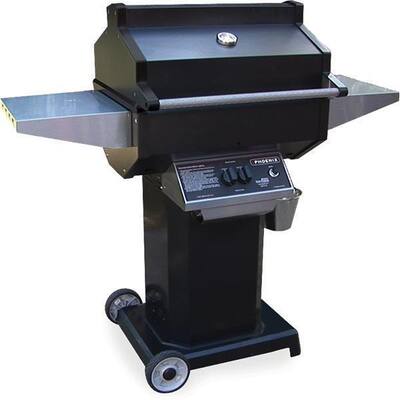 Phoenix Grill - PFMG Black - Liquid Propane Grill Head On Black Pedestal Cart