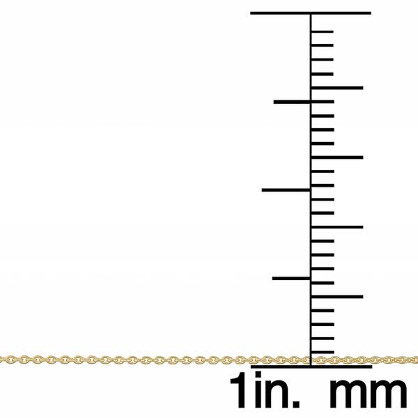 14k Yellow Gold 0 7 Millimeters Cable Necklace 16 Or 18 Inches On Sale Overstock 18 Inch 14k Yellow Gold 0 7 Millimeters Cable Necklace 16 Or 18 Inches On Sale Overstock 18 Inch