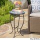 Han Outdoor Round Tile Side Table by Christopher Knight Home - Thumbnail 0
