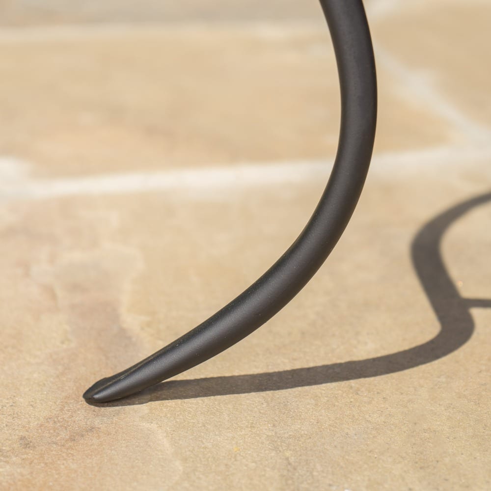 Han Outdoor Round Ceramic Tile Side Table with Iron Frame by Christopher Knight Home Bed Bath