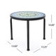 Iris Outdoor Round Tile Side Table/ Planter by Christopher Knight Home - Thumbnail 2
