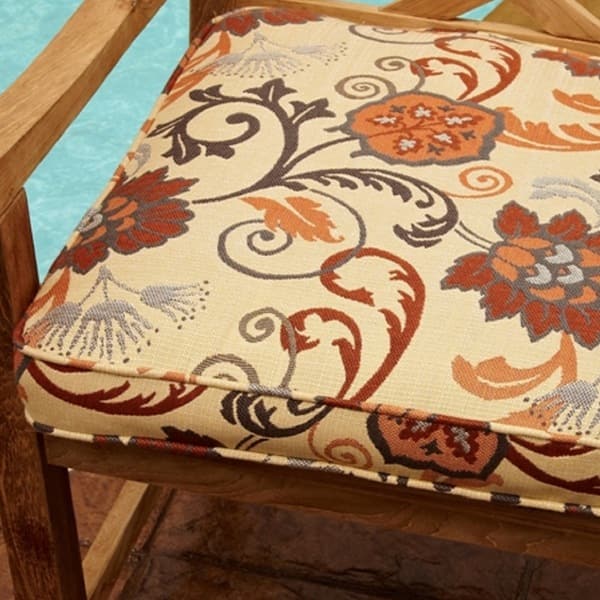 Outdoor Cushion for Back of Teak Recliner Chairs with Sunbrella Fabric |  Goldenteak