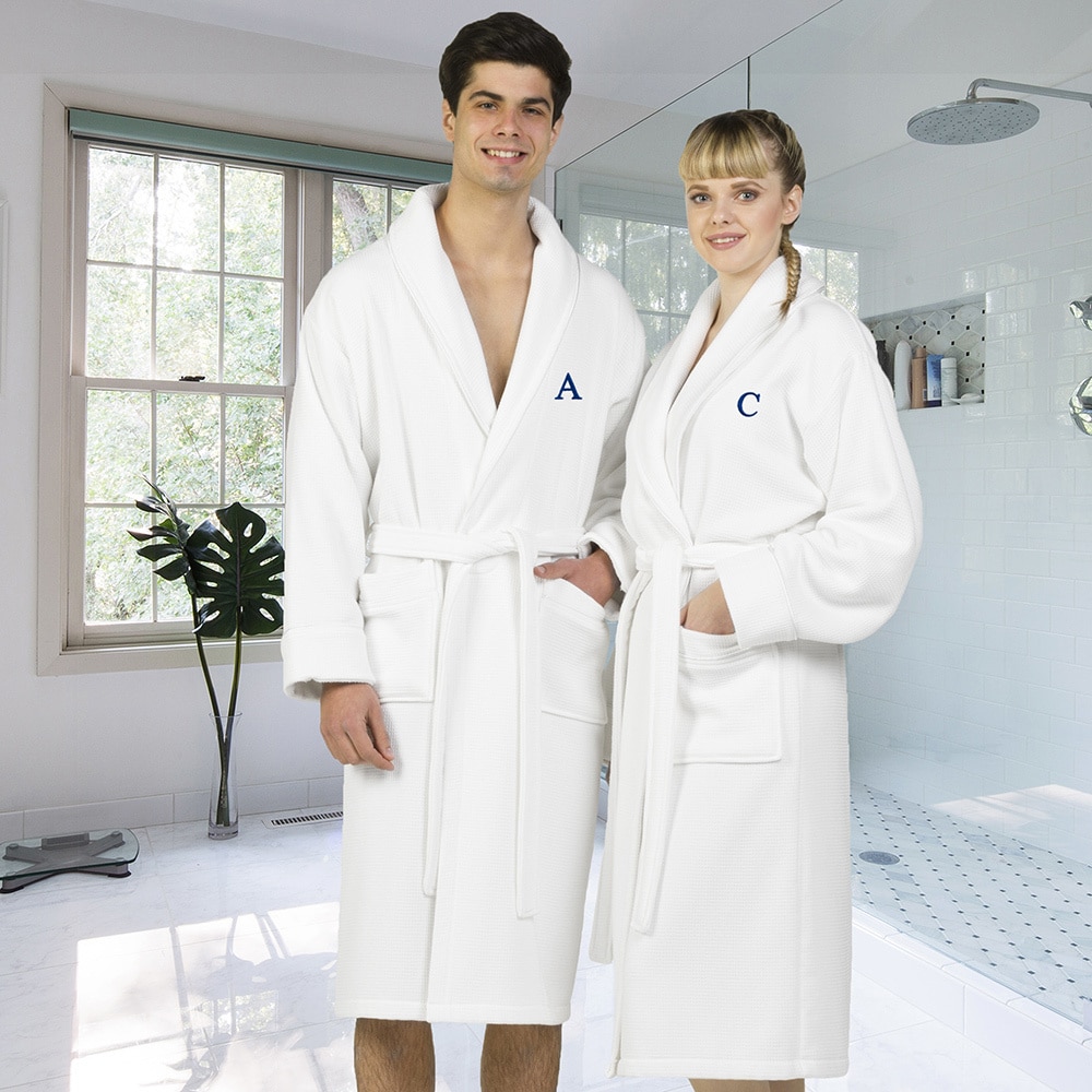 Bath Robe Cotton Bathrobe Star and Stripes Turquoise Terry Towelling Bathrobe Plus Slippers 100% Cotton Terry Towel Bathrobes 