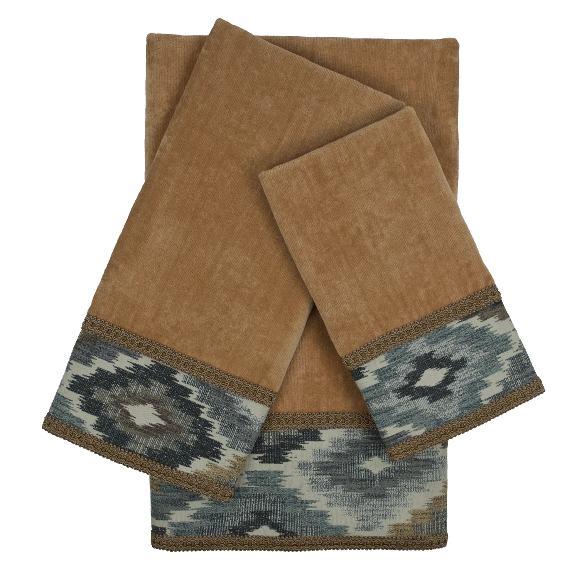 Sherry Kline Maricopa Nugget 3-piece Embellished Towel Set