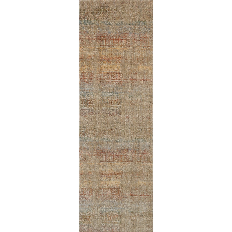Alexander Home Genova Abstract Distressed Transitional Area Rug