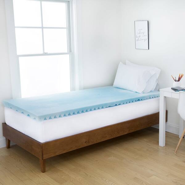 Shop 2 Inch Foam Mattress Topper In College Sizes Twin Xl Twin