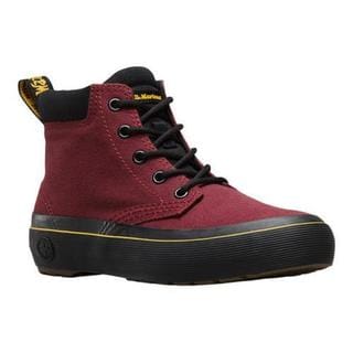 dr martens red black