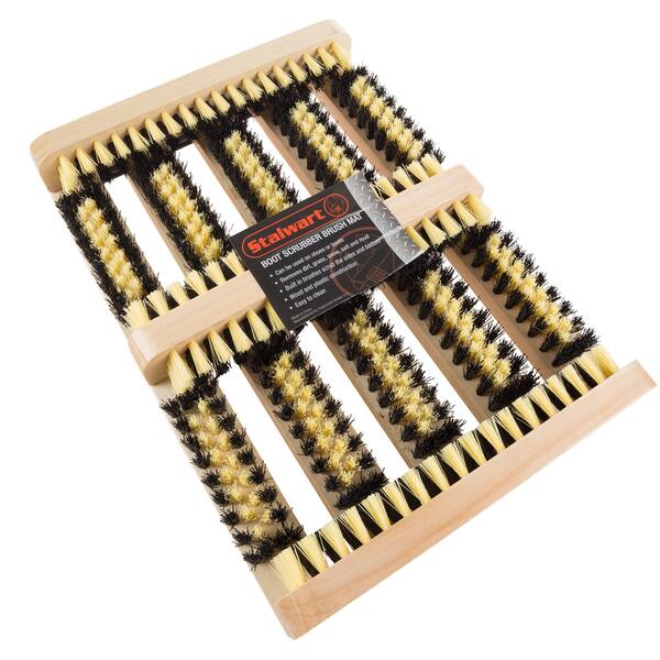 slide 2 of 4, Boot and Shoe Cleaner Scrubber Brush Scraper Mat By Stalwart (Doormats for Removing Dirt, Mud, and Grass)