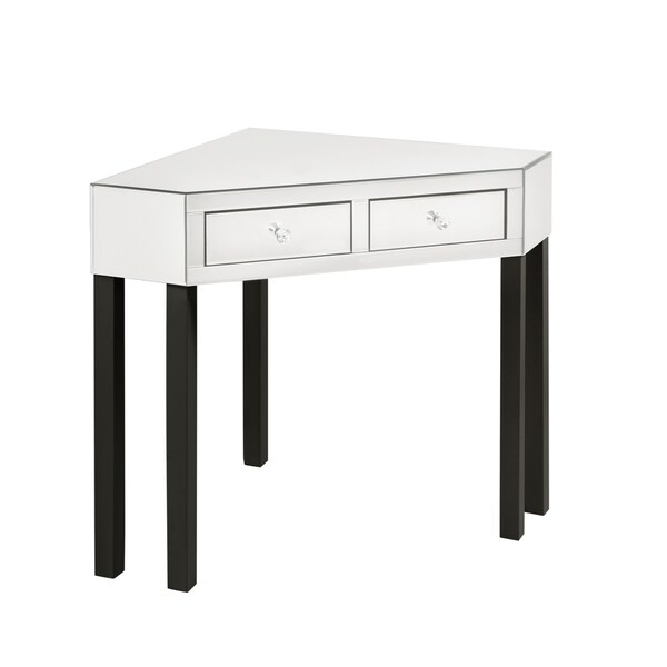 Furniture Mirrored Gl 2 Drawers Dressing Table Set With Stool Drawers Dressing Table Set With Stool