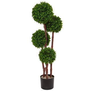 Nearly Natural 3-foot Boxwood Topiary UV Resistant Indoor/ Outdoor Tree