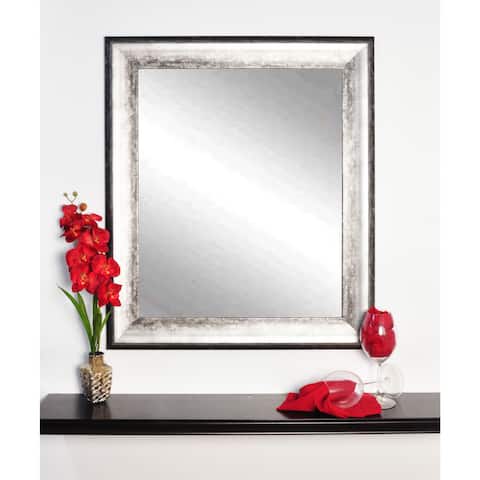 Multi Size BrandtWorks Midnight Silvertone Wall Mirror - Black/Silver