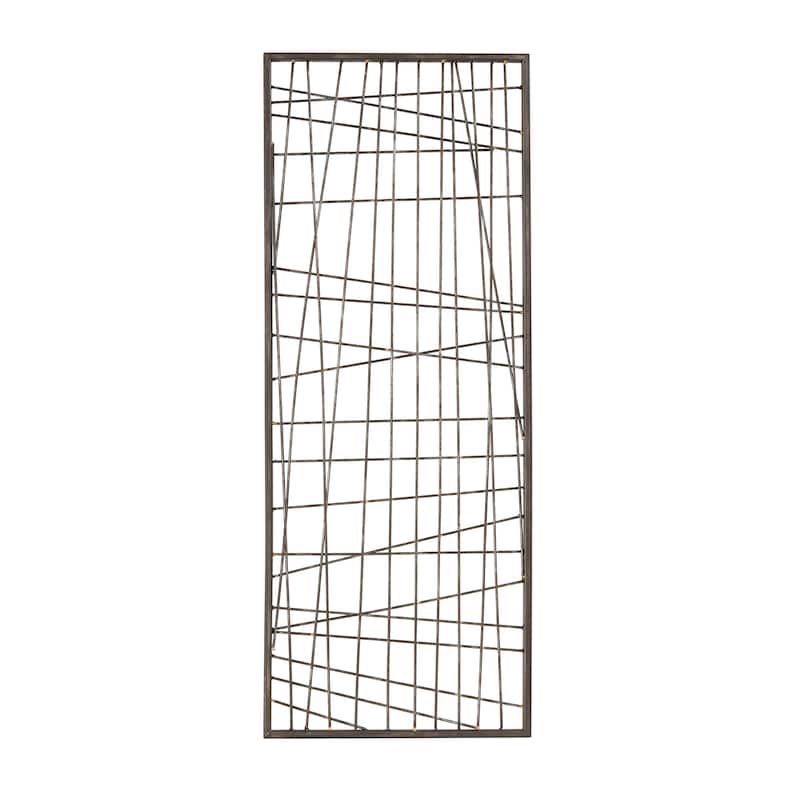 INK+IVY Savoy Distressed Black Metal Wall Decor