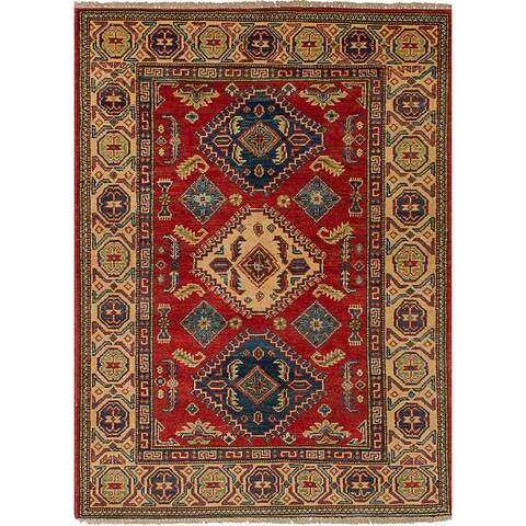 Hand-knotted Finest Gazni Red Wool Rug