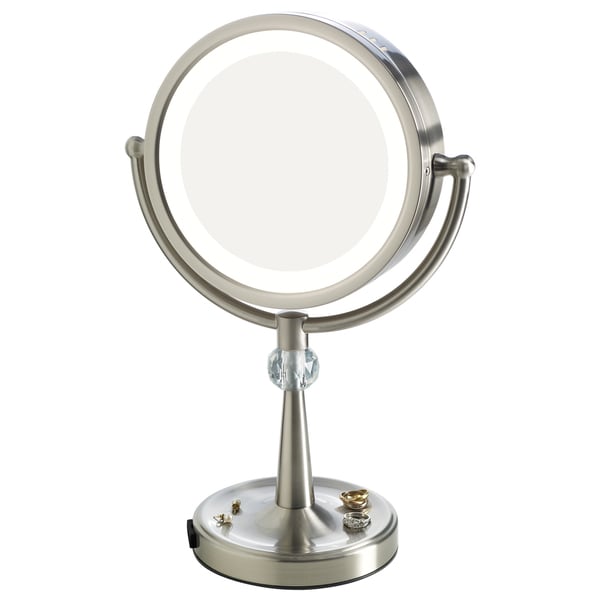 mirror with light and magnification