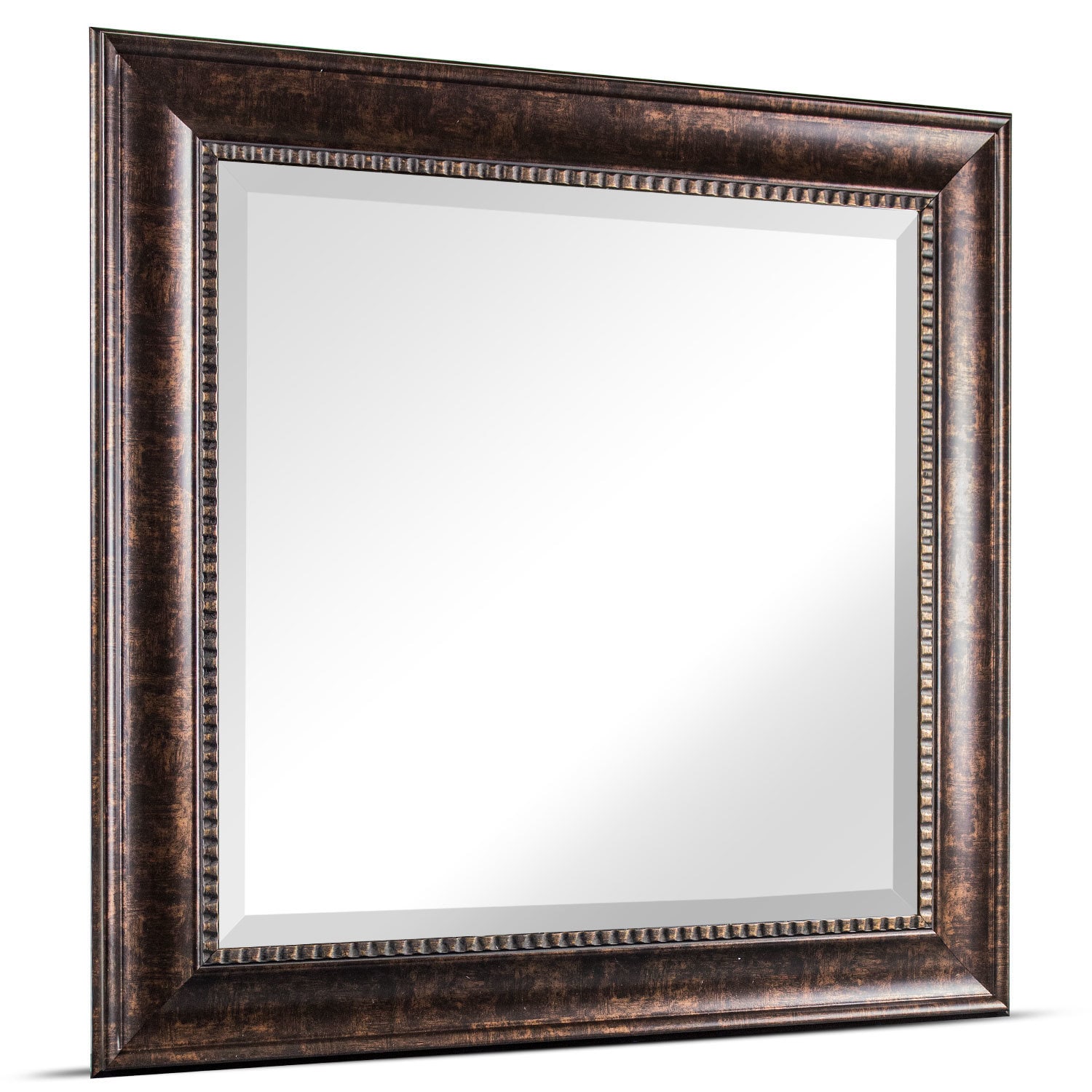 American Art Decor Hartley Medium Square Oil Rubbed Bronze Textured Accent Framed Beveled Wall Vanity Mirror Brown A On Sale Overstock 16565257