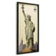 preview thumbnail 2 of 7, Empire Art 'Lady Liberty' Hand Made Signed Art Collage by EAD Artists Co-op under Tempered Glass in Black Frame