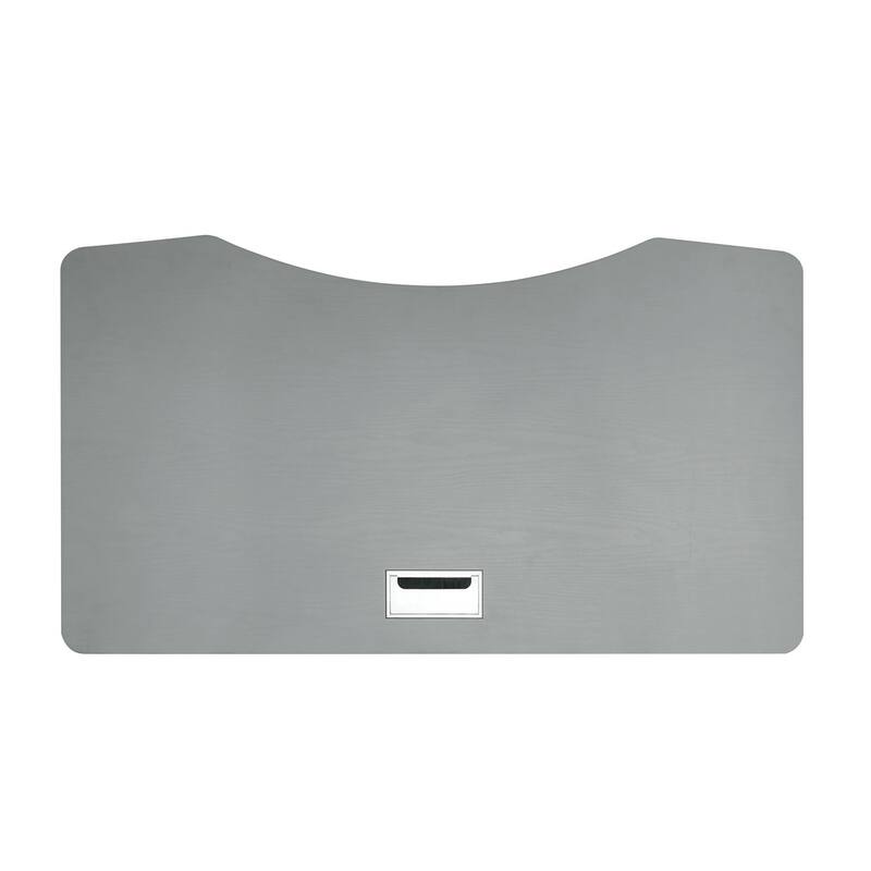 Glidene Modern Metal Lift Adjustable Standing Desk by Furniture of America