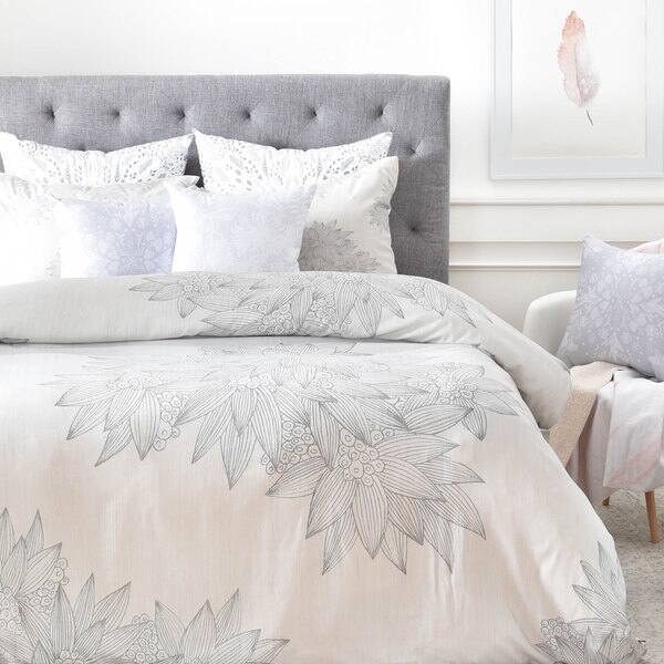 Iveta Abolina Beach Day Gray Queen Size Duvet Cover (As Is Item ...