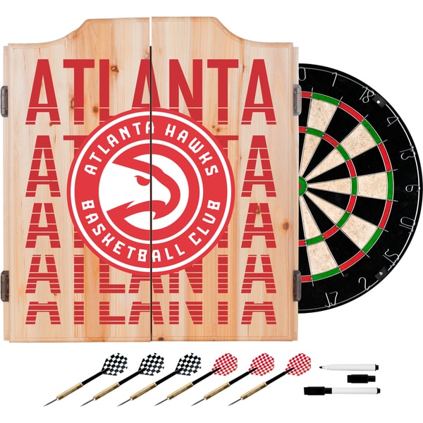 NBA Dart Cabinet Set with Darts and Board - Choose Your Favorite City (Fade)