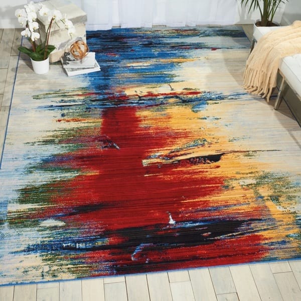 Nourison Chroma Colorful Abstract Area Rug