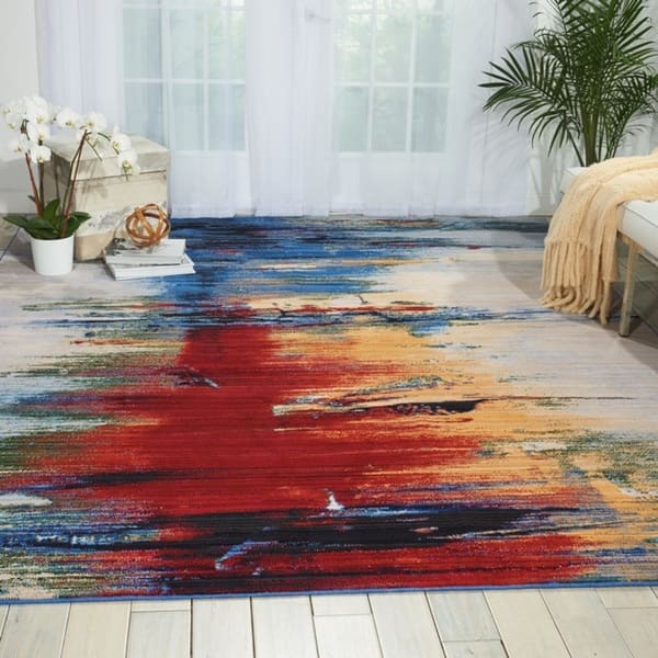 Nourison Chroma Colorful Abstract Area Rug