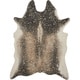 preview thumbnail 2 of 1, Clayton Mocha and Gold Faux Cowhide Rug - 6'2 x 8'