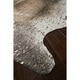 preview thumbnail 3 of 1, Clayton Mocha and Gold Faux Cowhide Rug - 6'2 x 8'