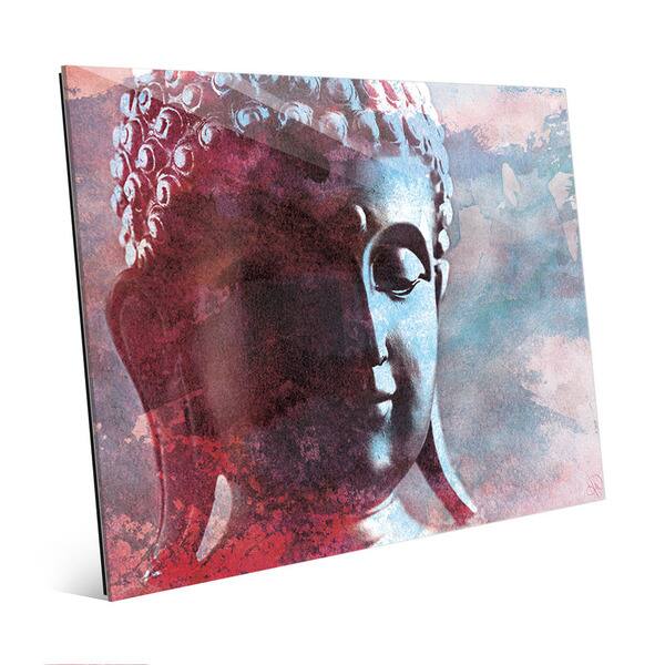 Cerulean Buddha Abstract Wall Art Print on Acrylic - Overstock - 16566315
