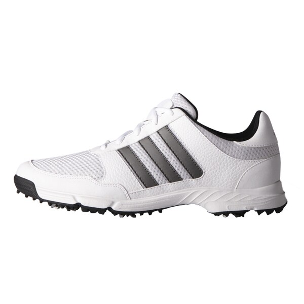 Adidas Tech Response Golf Shoes White/Dark Silver Metallic/Core Black
