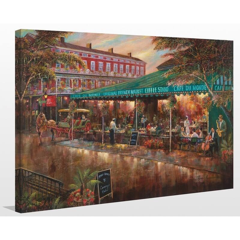 "Cafe Du Monde" Giclee Stretched Canvas Wall Art
