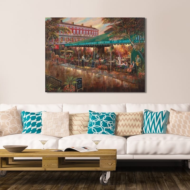 "Cafe Du Monde" Giclee Stretched Canvas Wall Art