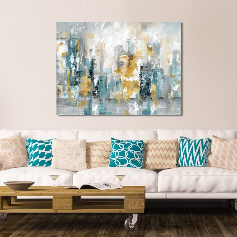 "City Views II" Giclee Stretched Canvas Wall Art