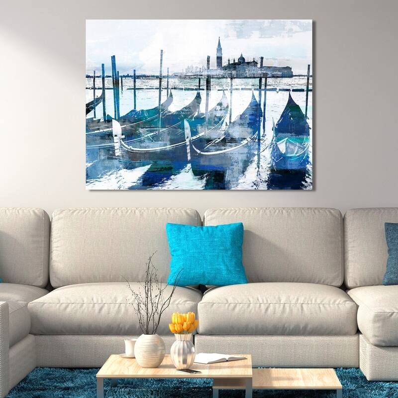 PPI Studio "GONDOLAS 1" Giclee Stretched Canvas Wall Art