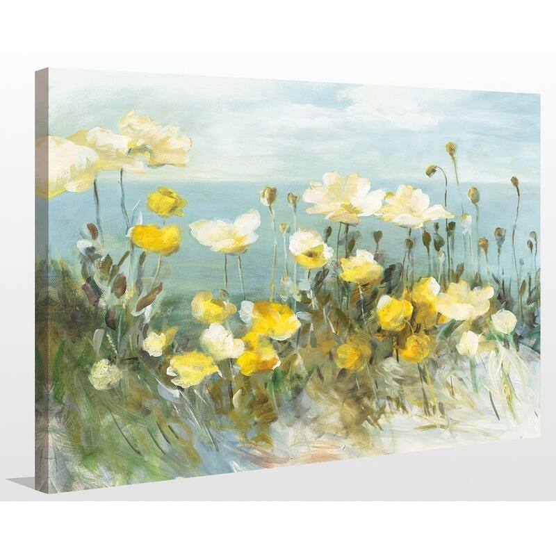 "Field of Poppies Bright" Giclee Stretched Canvas Wall Art