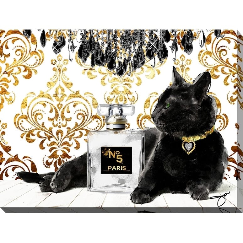 BY Jodi "Black beauty" Giclee Stretched Canvas Wall Art