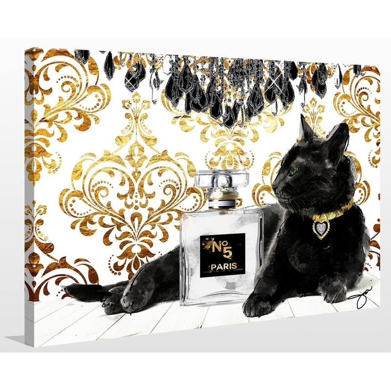 BY Jodi "Black beauty" Giclee Stretched Canvas Wall Art