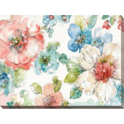 "Summer Bloom I" Giclee Stretched Canvas Wall Art