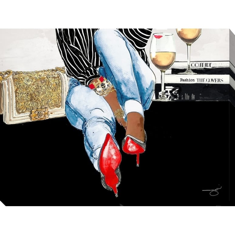 BY Jodi 'Waiting On You' Giclee Stretched Canvas Wall Art