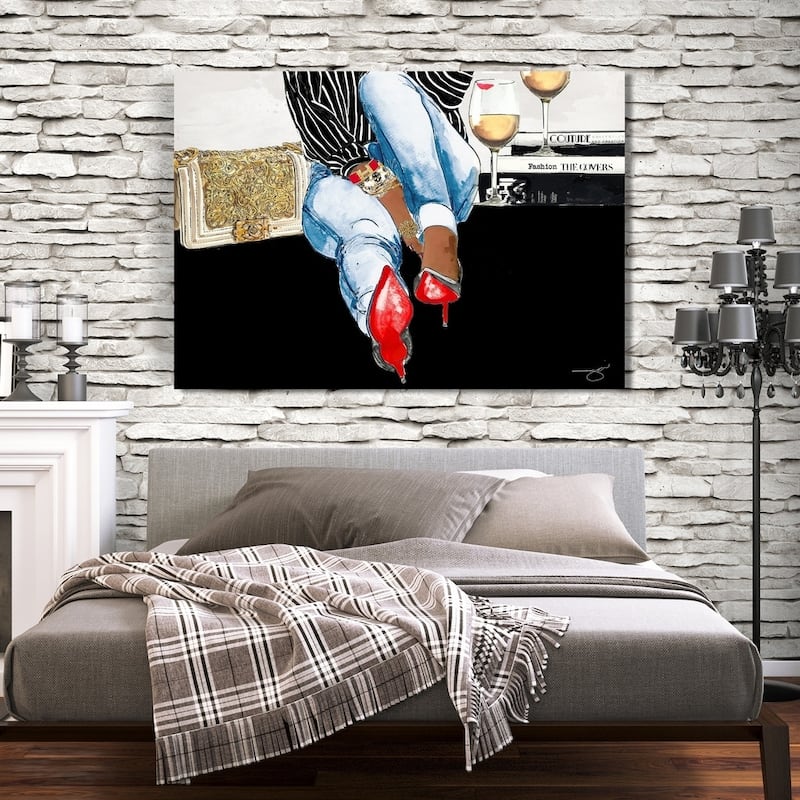 BY Jodi 'Waiting On You' Giclee Stretched Canvas Wall Art