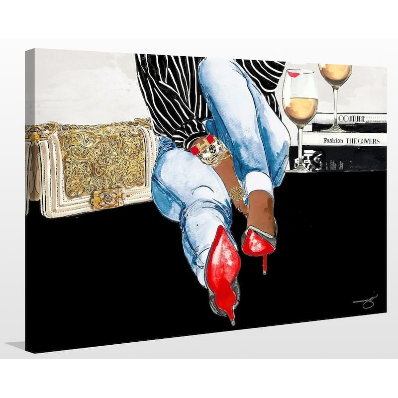 BY Jodi 'Waiting On You' Giclee Stretched Canvas Wall Art