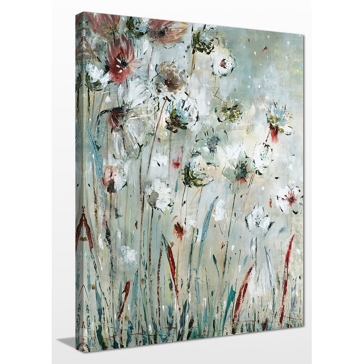 "Night Flowers" Giclee Stretched Canvas Wall Art