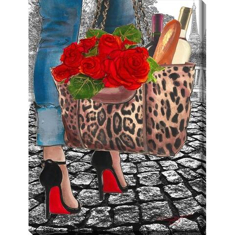 BY Jodi "Walk in the park 2" Giclee Stretched Canvas Wall Art