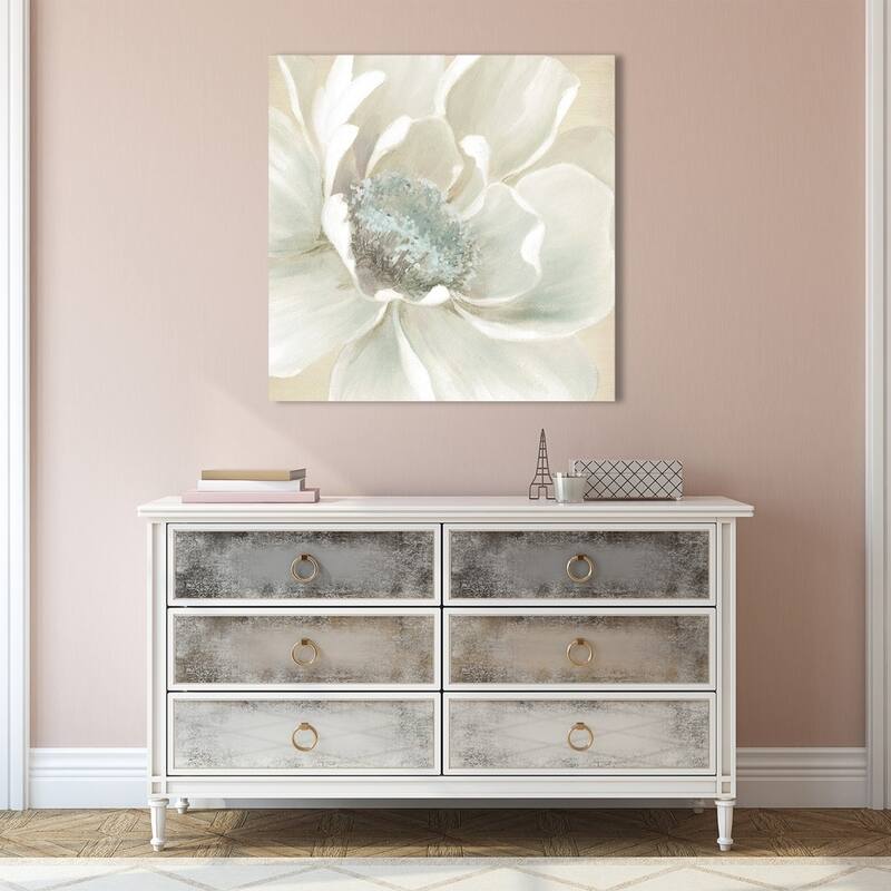 "Winter Blooms I" Giclee Stretched Canvas Wall Art