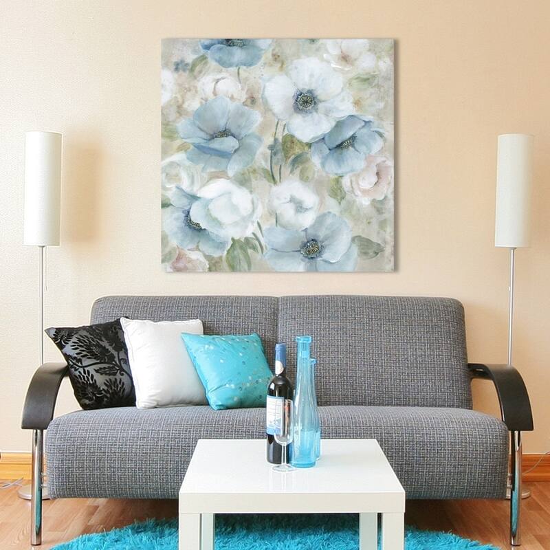 "Pastel Garden I" Giclee Stretched Canvas Wall Art